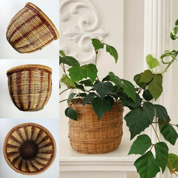 Vintage Other - Large Vintage wicker plant basket
